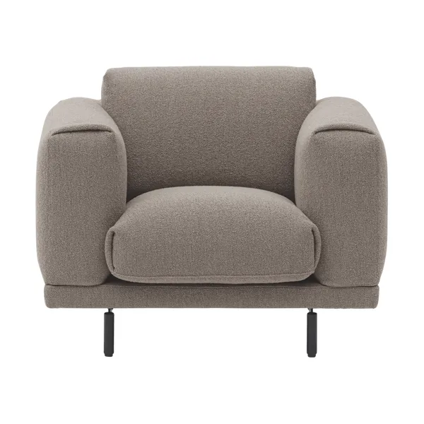 Rest Lounge Chair loungestol, Hearth 6-svarta ben