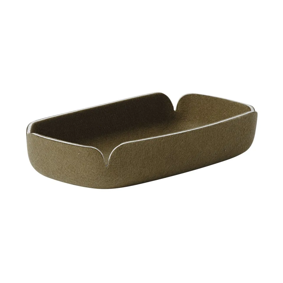 Muuto Restore bakke 15,5x28 cm Brown green billede
