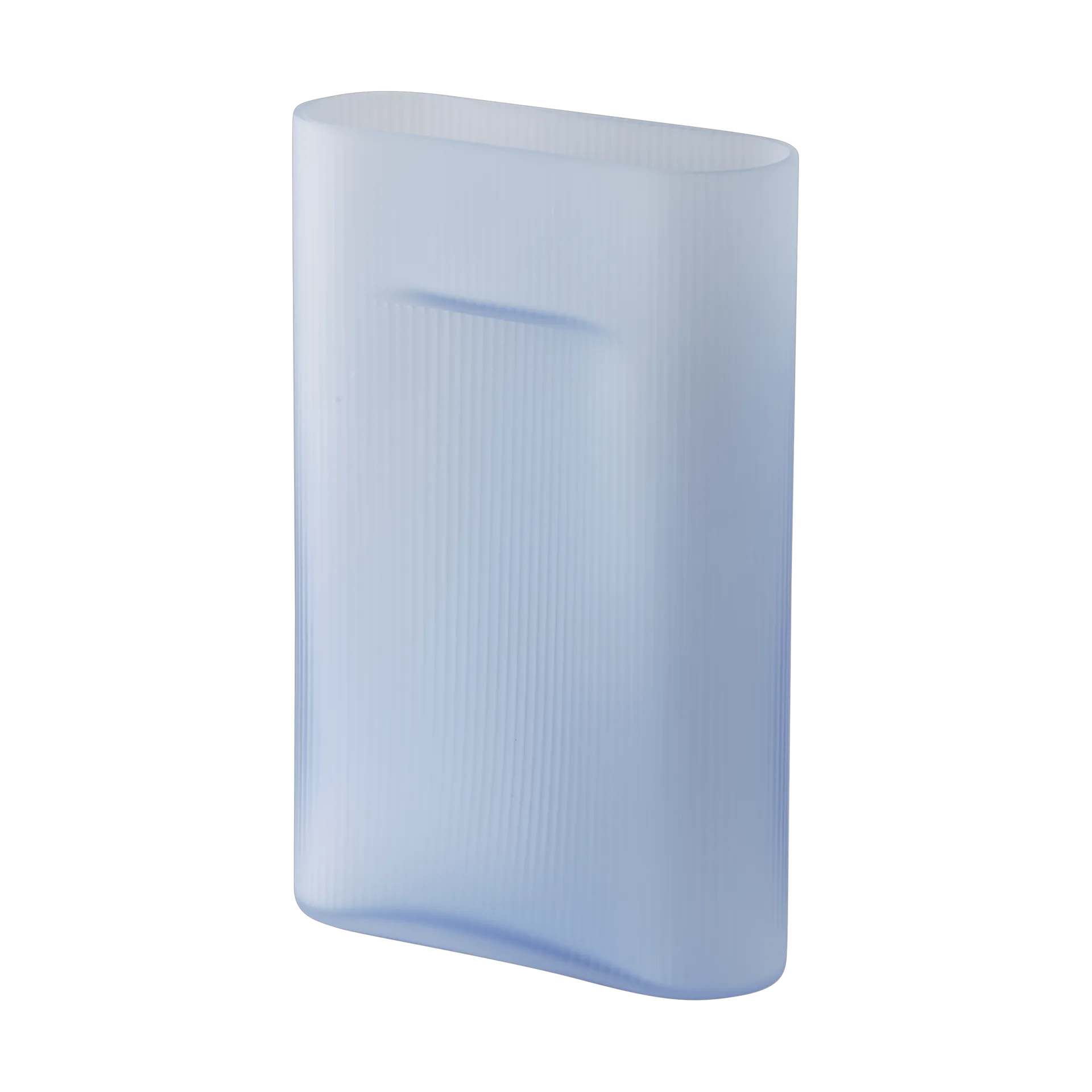 Muuto Ridge vas frostat glas 35 cm Light blue