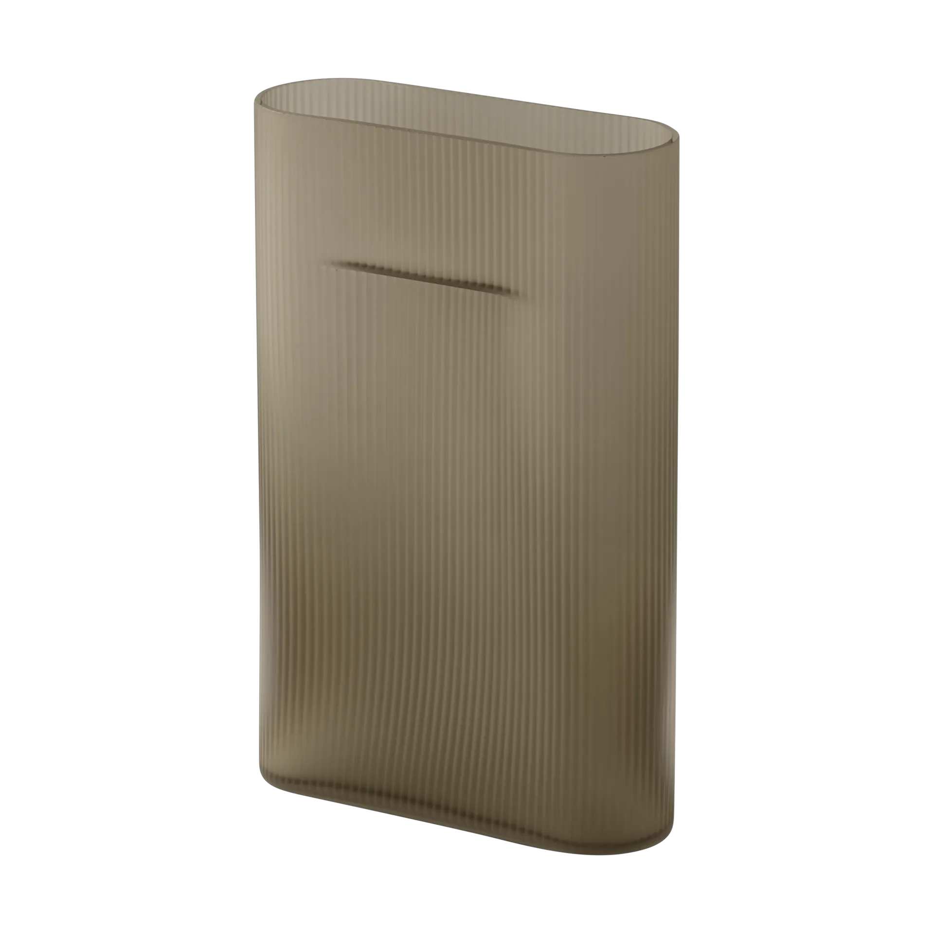 Muuto Ridge vas frostat glas 35 cm Taupe