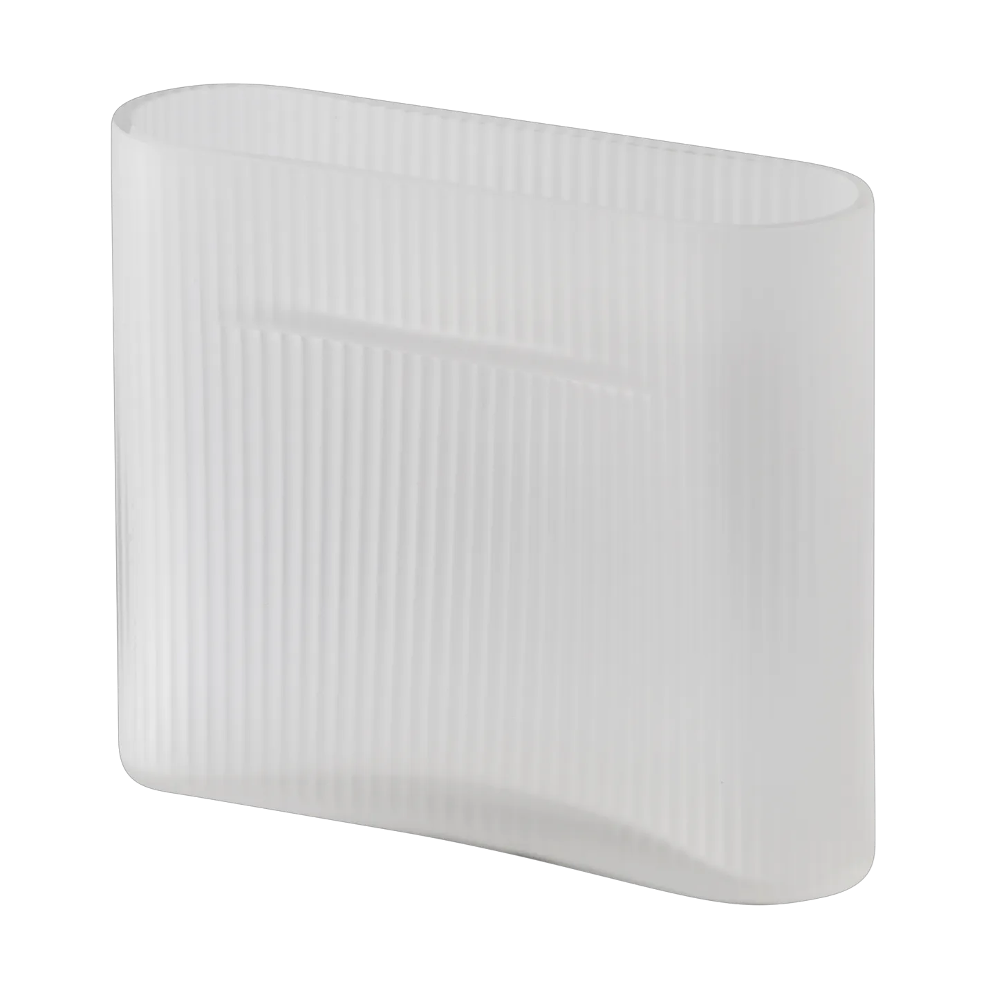 Muuto Ridge vase matteret glas 16,5 cm White