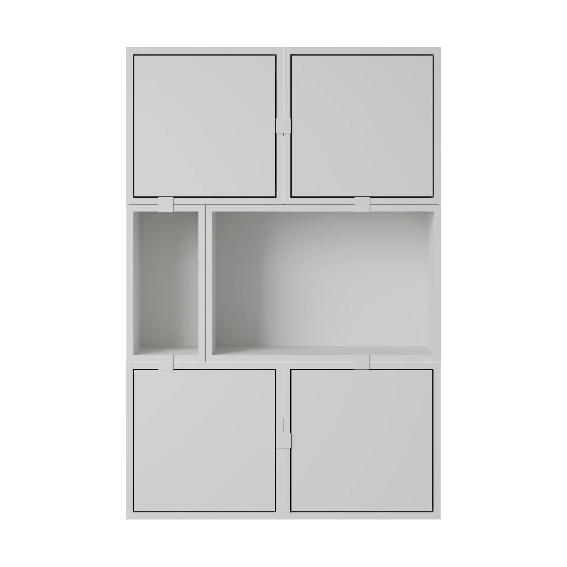Muuto Système de rangement Stacked buffet configuration 4 Grey