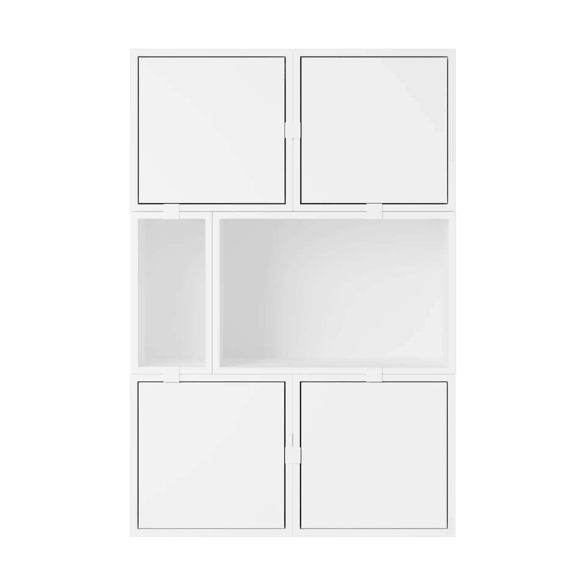 Muuto Système de rangement Stacked buffet configuration 4 White