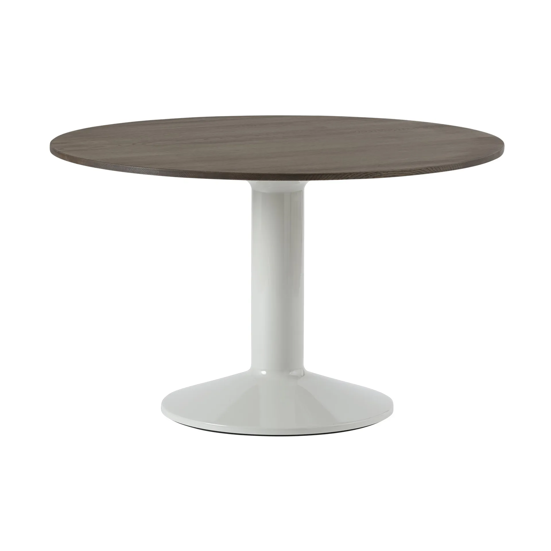 Muuto Table à pied central Midst Dark oiled oak-grey, Ø