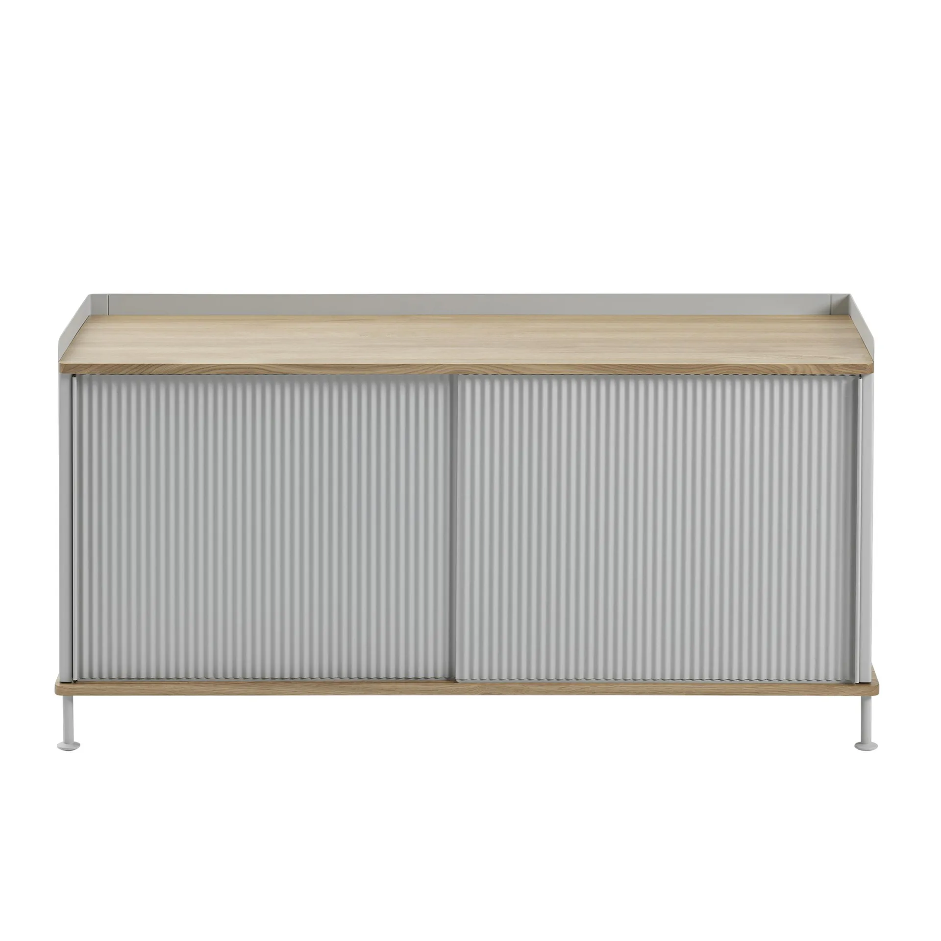 Muuto Table d'appoint Enfold, basse cm chêne, gris