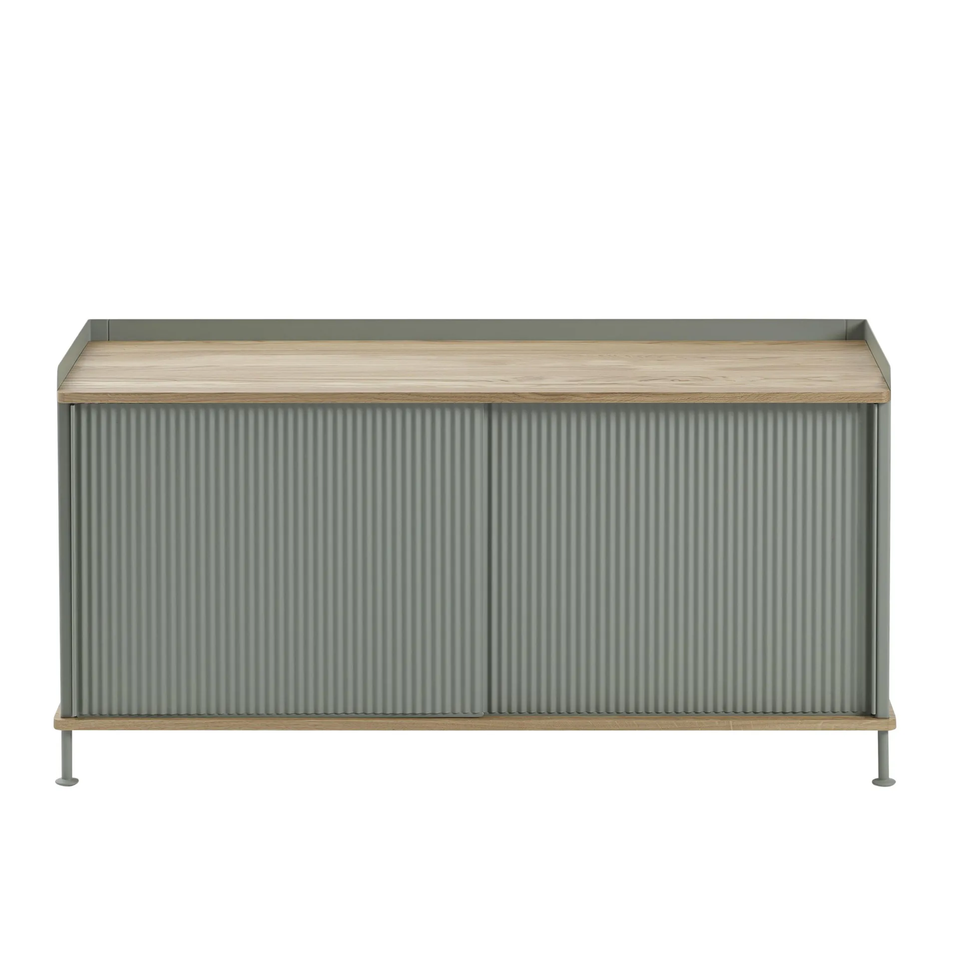 Muuto Table d'appoint Enfold, basse cm chêne, vert
