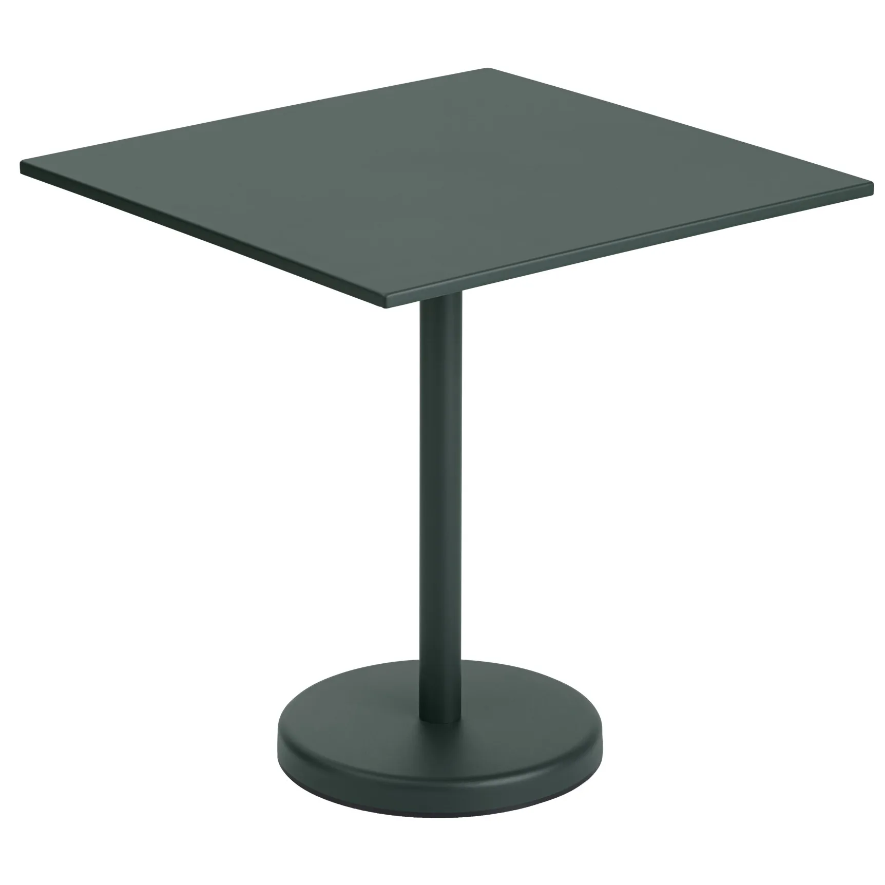 Muuto Table en acier Linear Dark green — vue 3