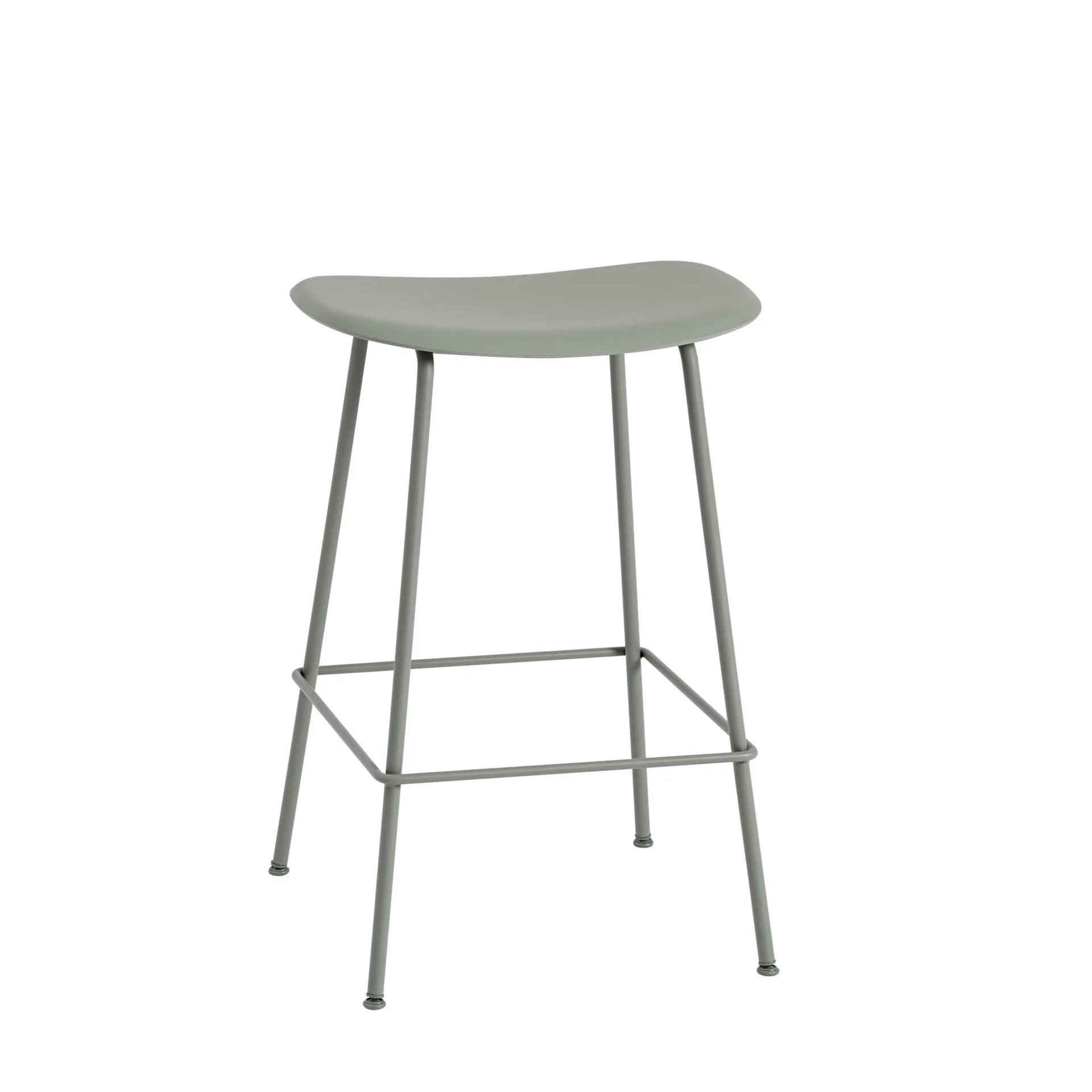 Muuto Tabouret de bar Fiber Tube dusty green