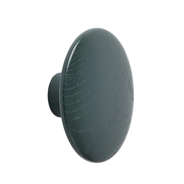 The Dots klädkrok dark green, Ø13 cm