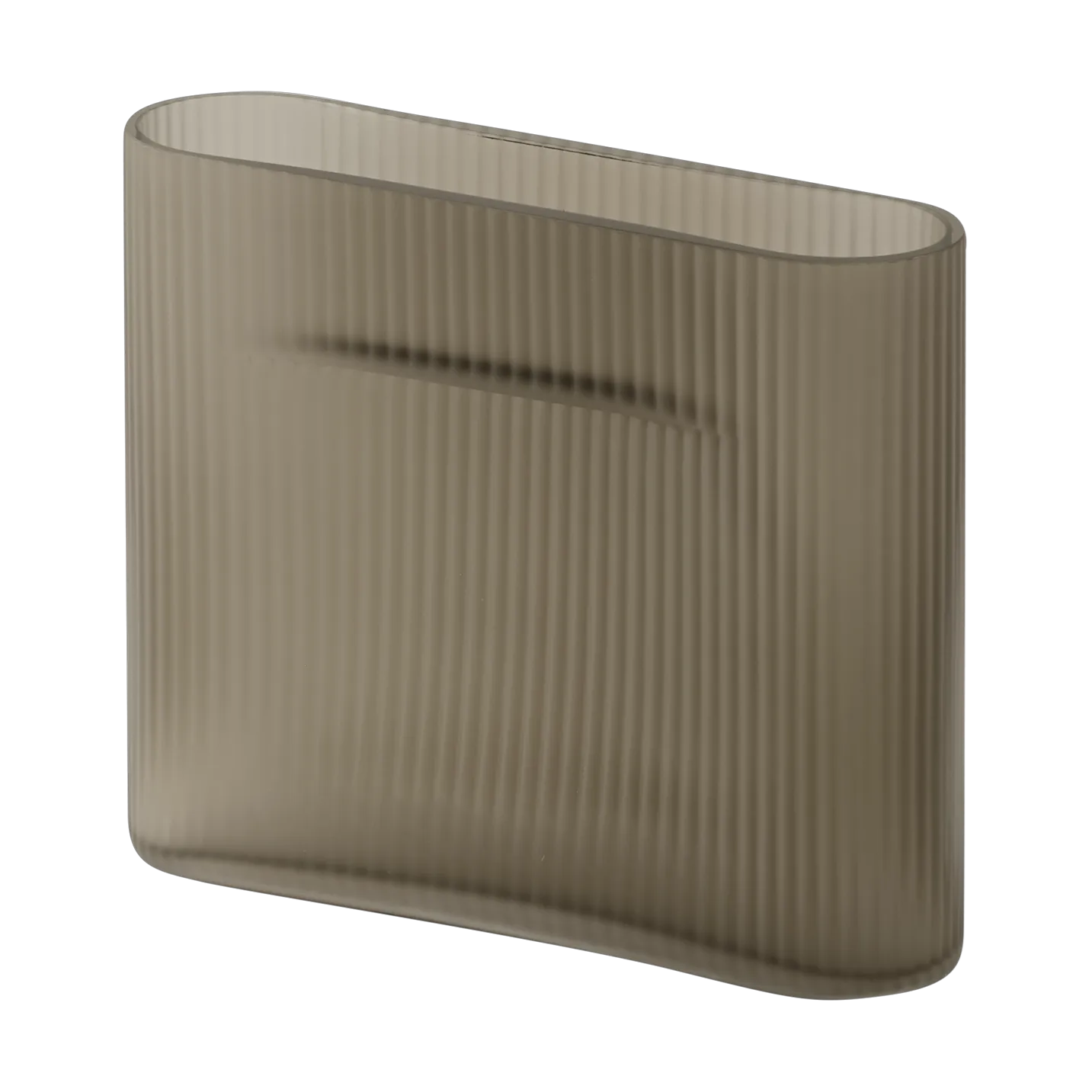 Muuto Vase Ridge vas verre gelé 16,5 cm Taupe