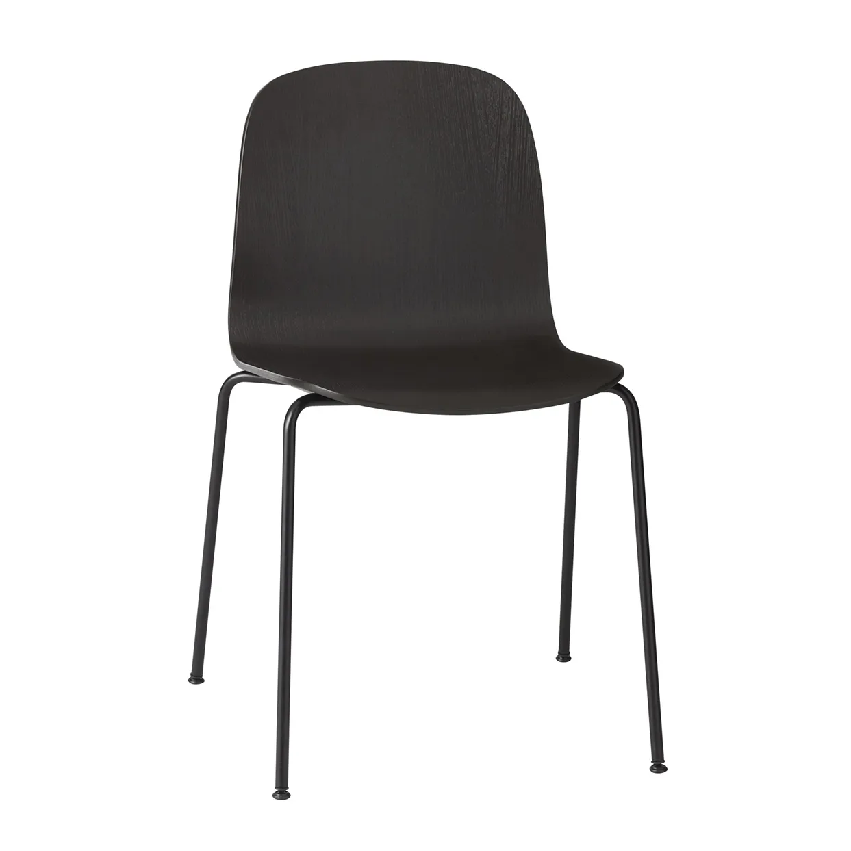Muuto Visu Chair base en acier Noir-noir