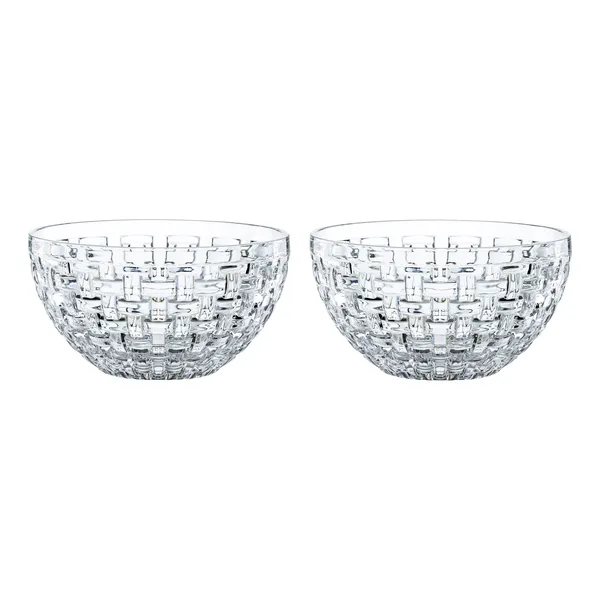 Bossa Nova skål med silikonlock Ø15 cm 2-pack, Klar