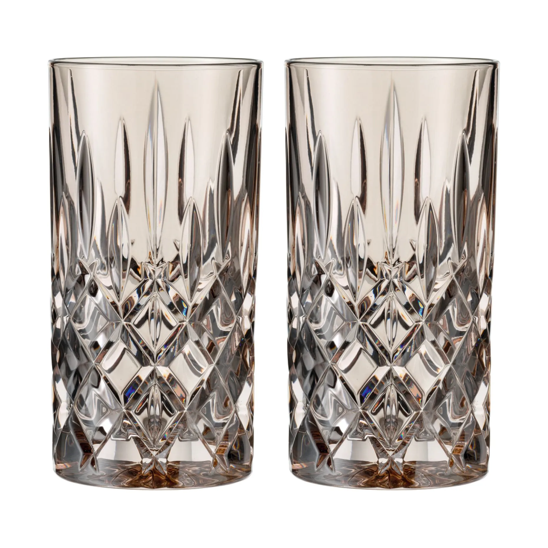 Nachtmann Noblesse Longdrink glas 39,5 cl 2-pak Taupe