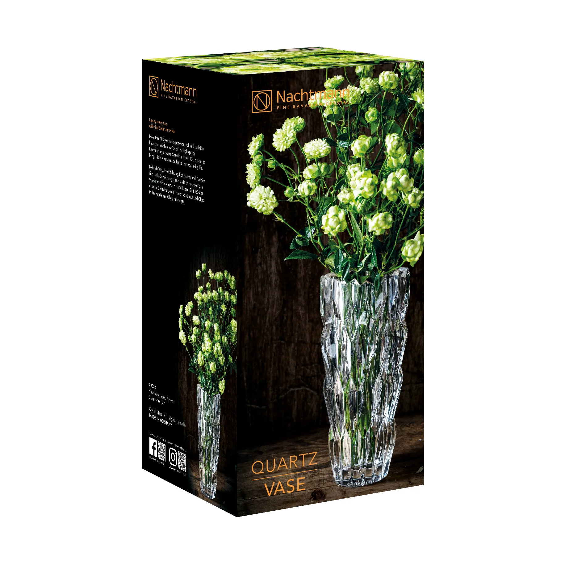 Quartz vase 26 cm from Nachtmann - NordicNest.com