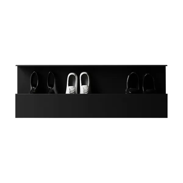 Nichba skohylla, Black, 100 cm