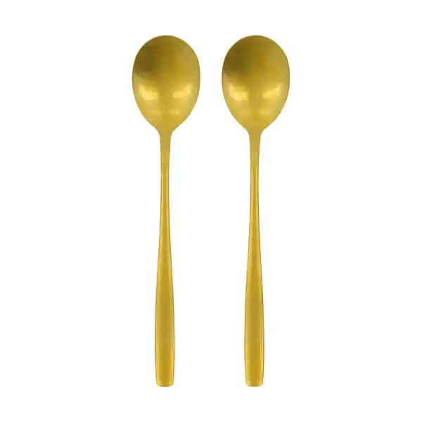 Daily serveringsskedar 2-pack, Guldfinish