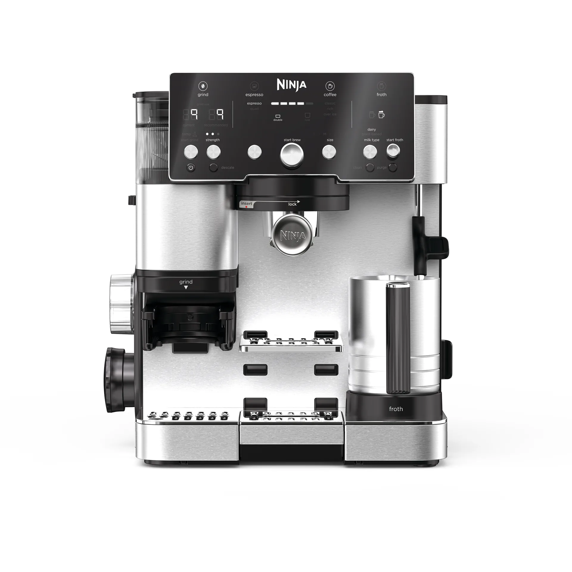 Ninja Ninja Luxe&trade; caf&eacute; essential 2-i-1 espressomaskin Stainless steel