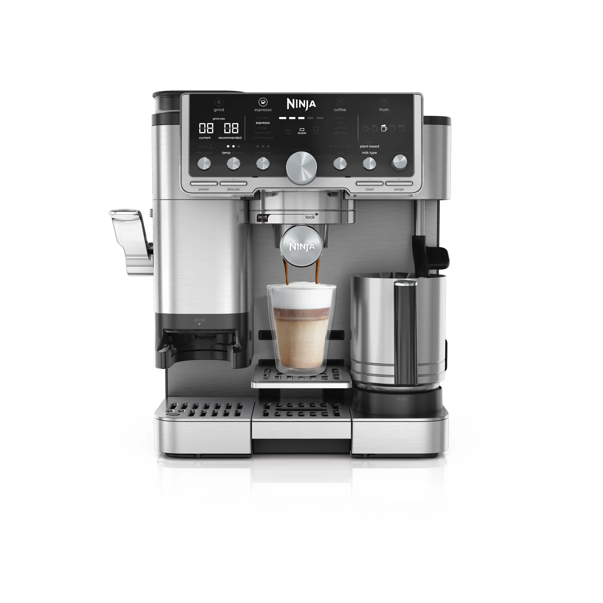 Ninja Ninja Luxe café pro series 3-i-1 espressomaskine Stainless steel