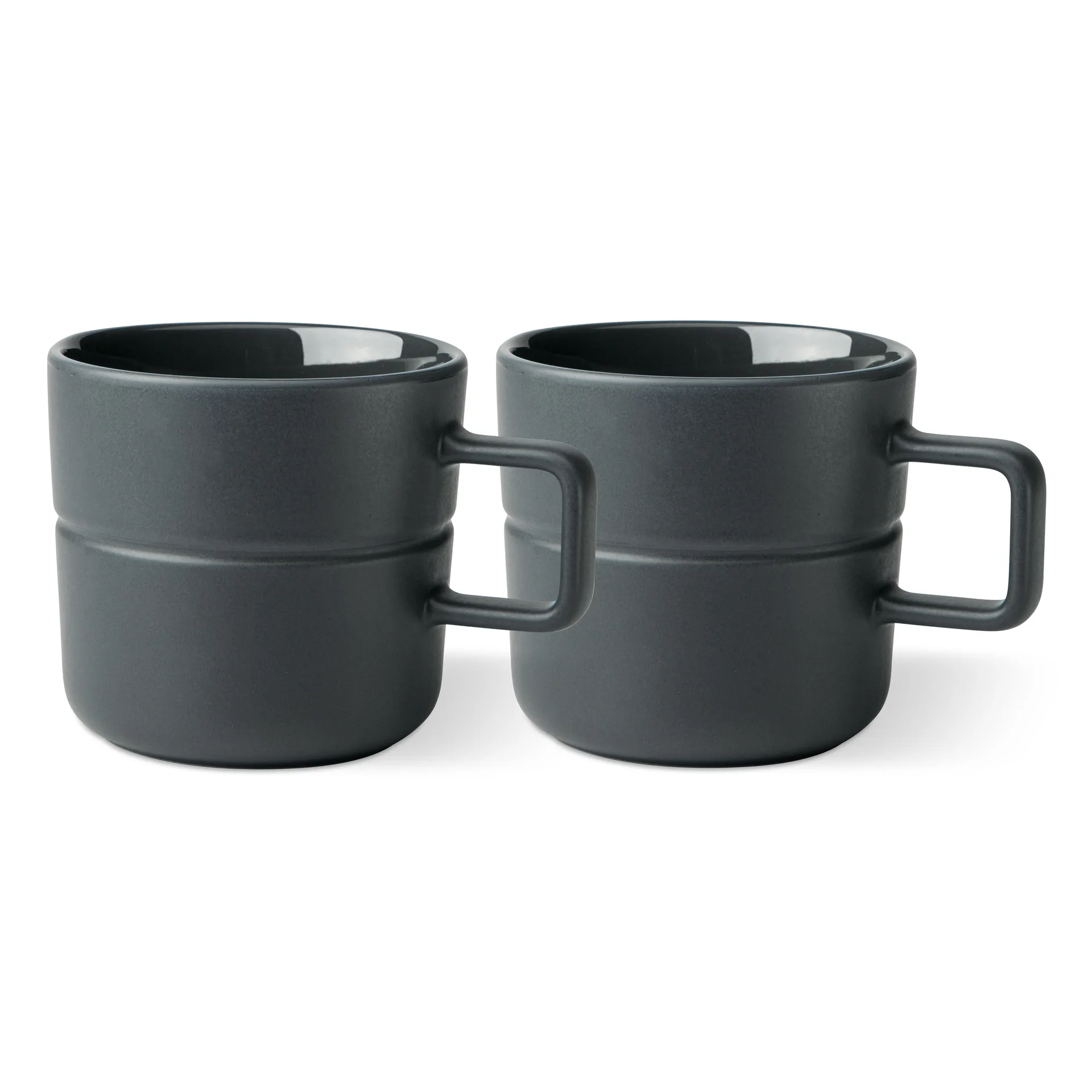 NJRD Lines mugg 50 cl 2-pack M&ouml;rkgr&aring;
