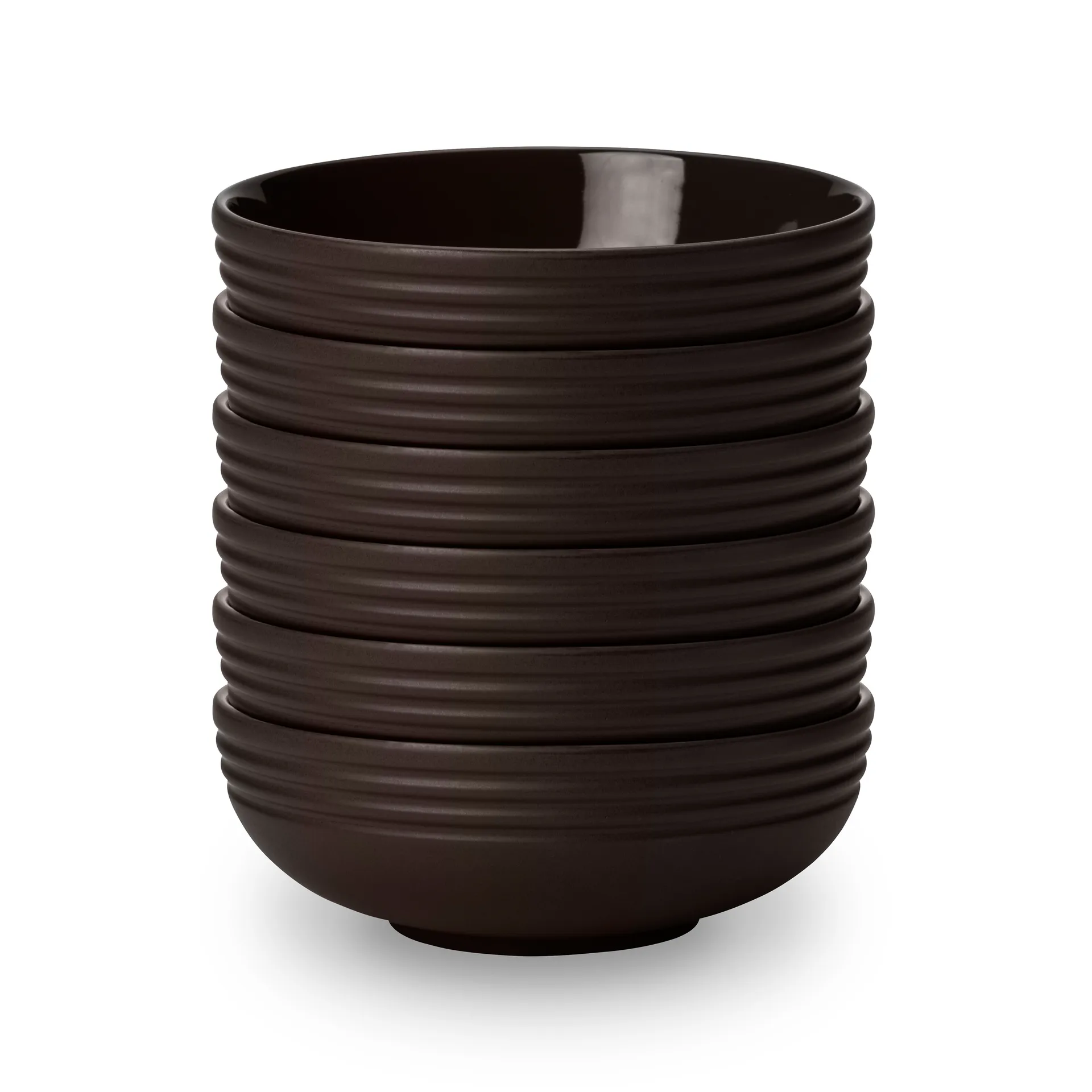 NJRD Lines sk&aring;l &Oslash;16 cm 6-pack Brun