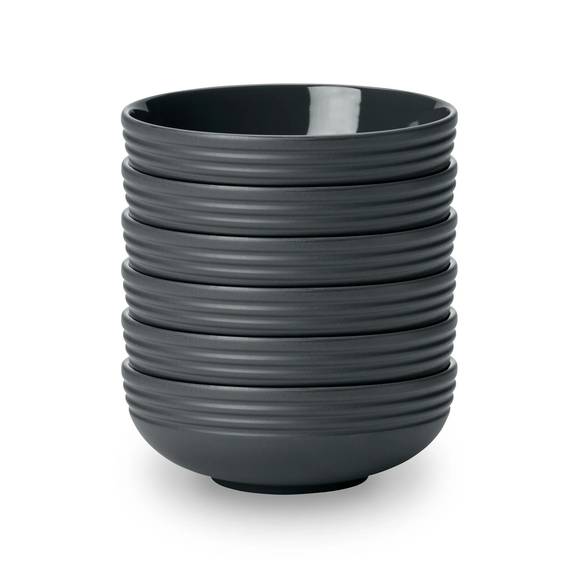 NJRD Lines sk&aring;l &Oslash;16 cm 6-pack M&ouml;rkgr&aring;