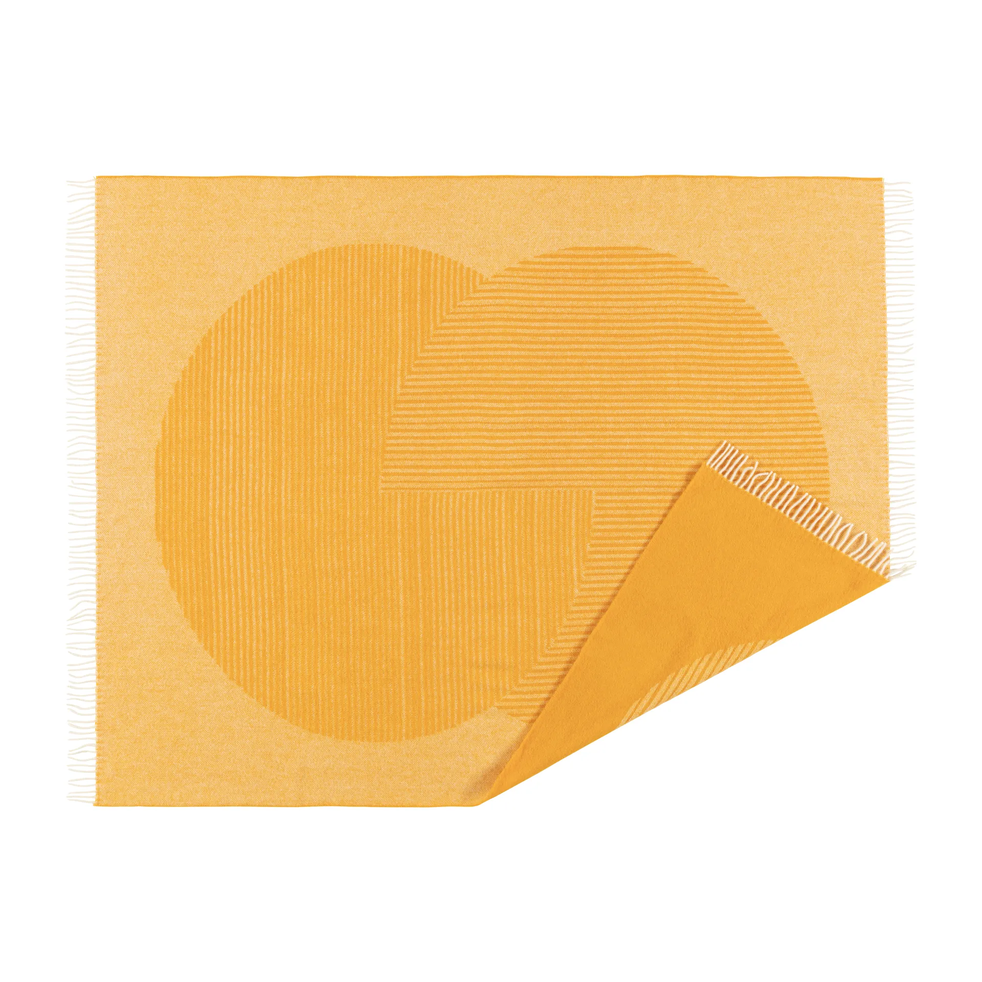 NJRD Plaid en laine Circles cm Jaune