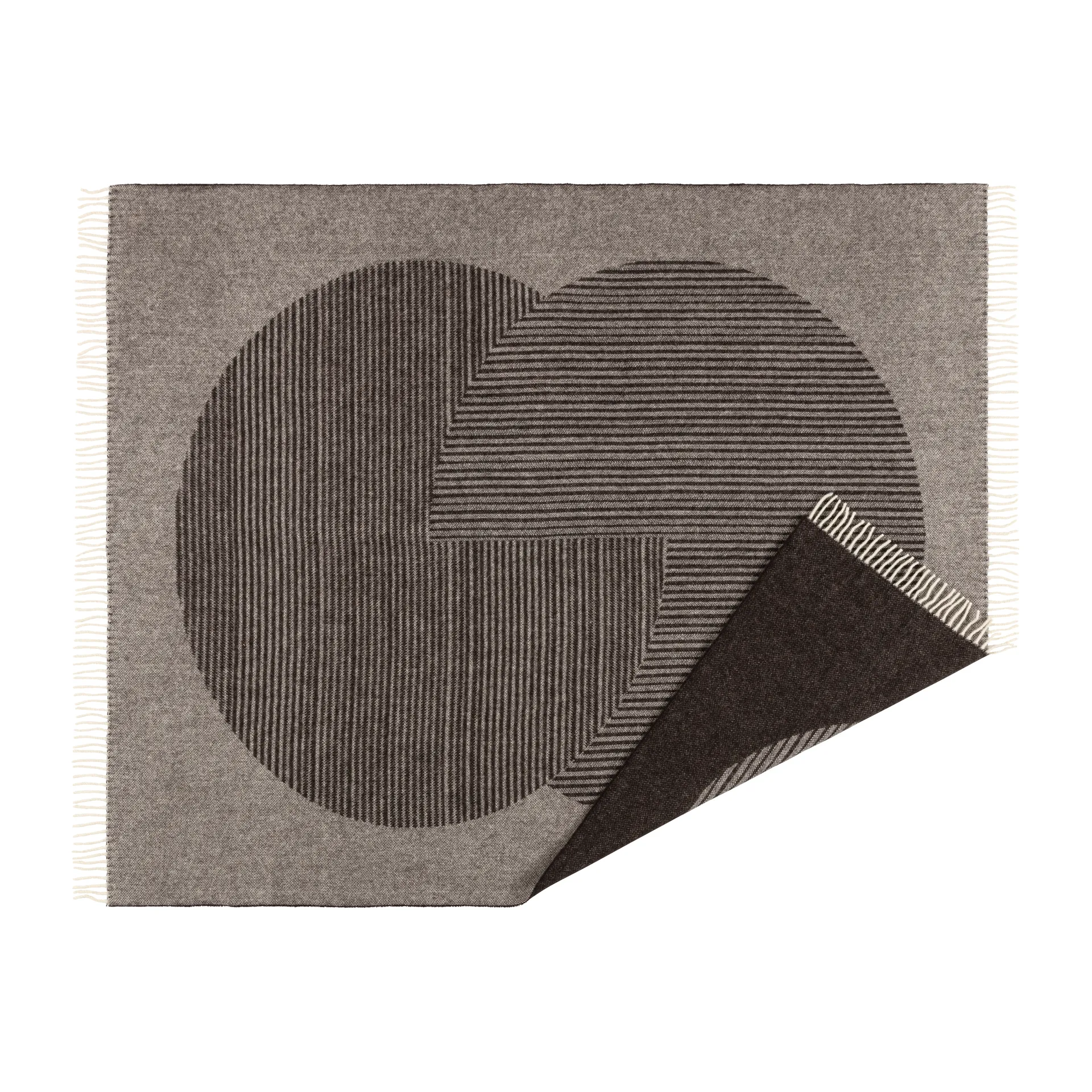 NJRD Plaid en laine Circles cm Marron
