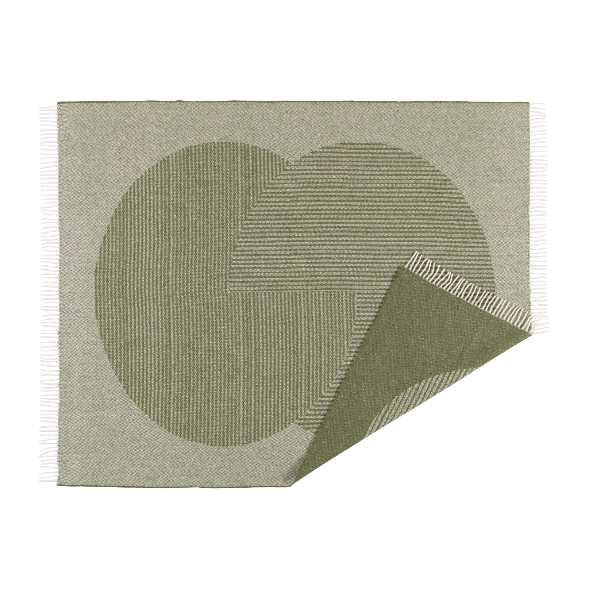 NJRD Plaid en laine Circles cm Vert