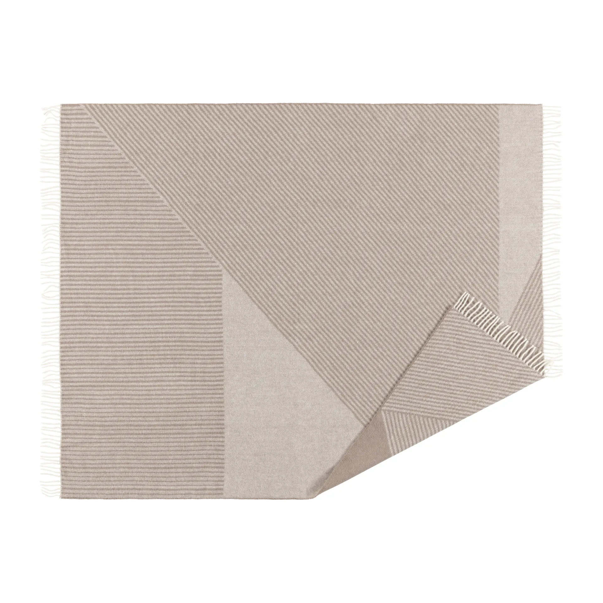 NJRD Plaid en laine Stripes cm Beige
