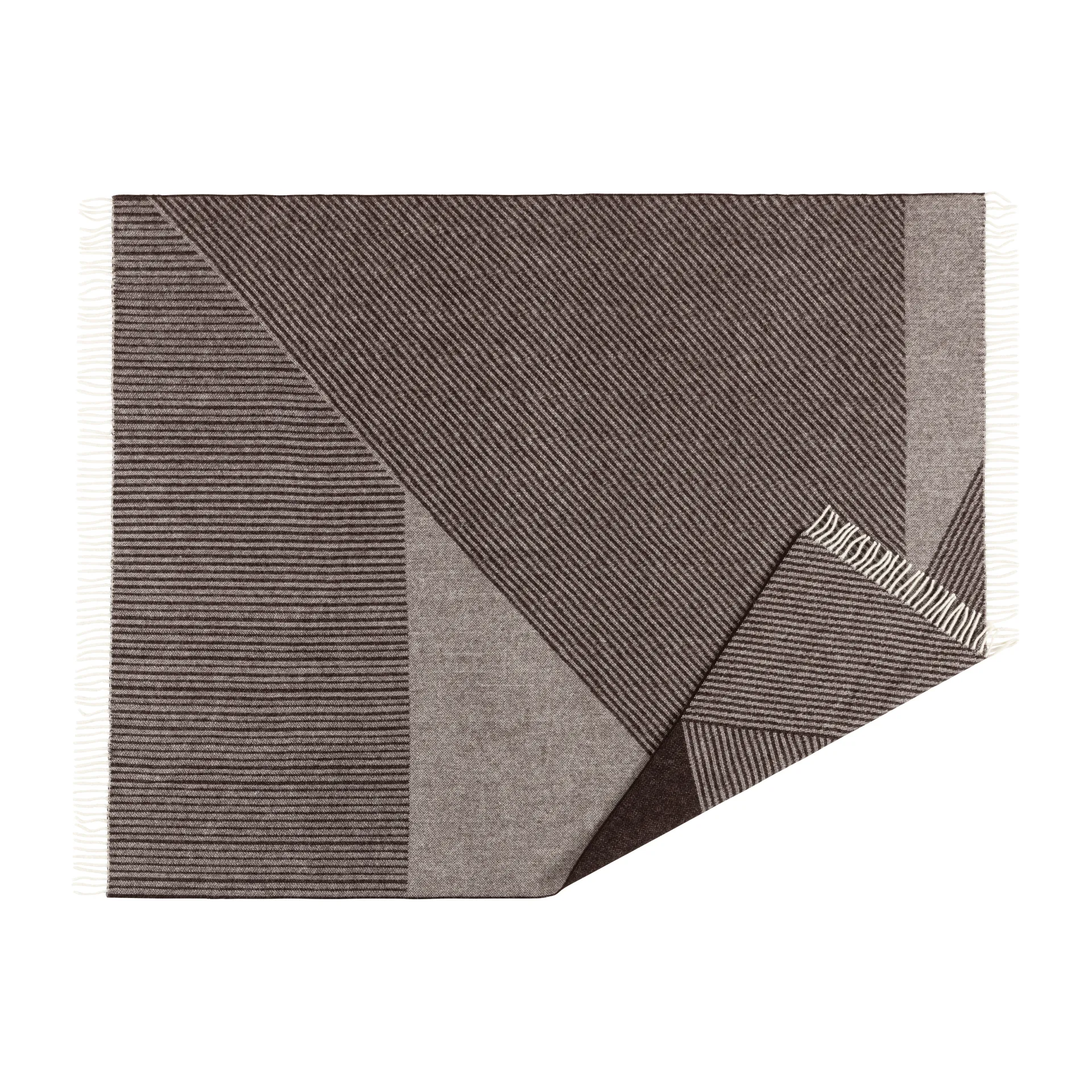 NJRD Plaid en laine Stripes cm Marron