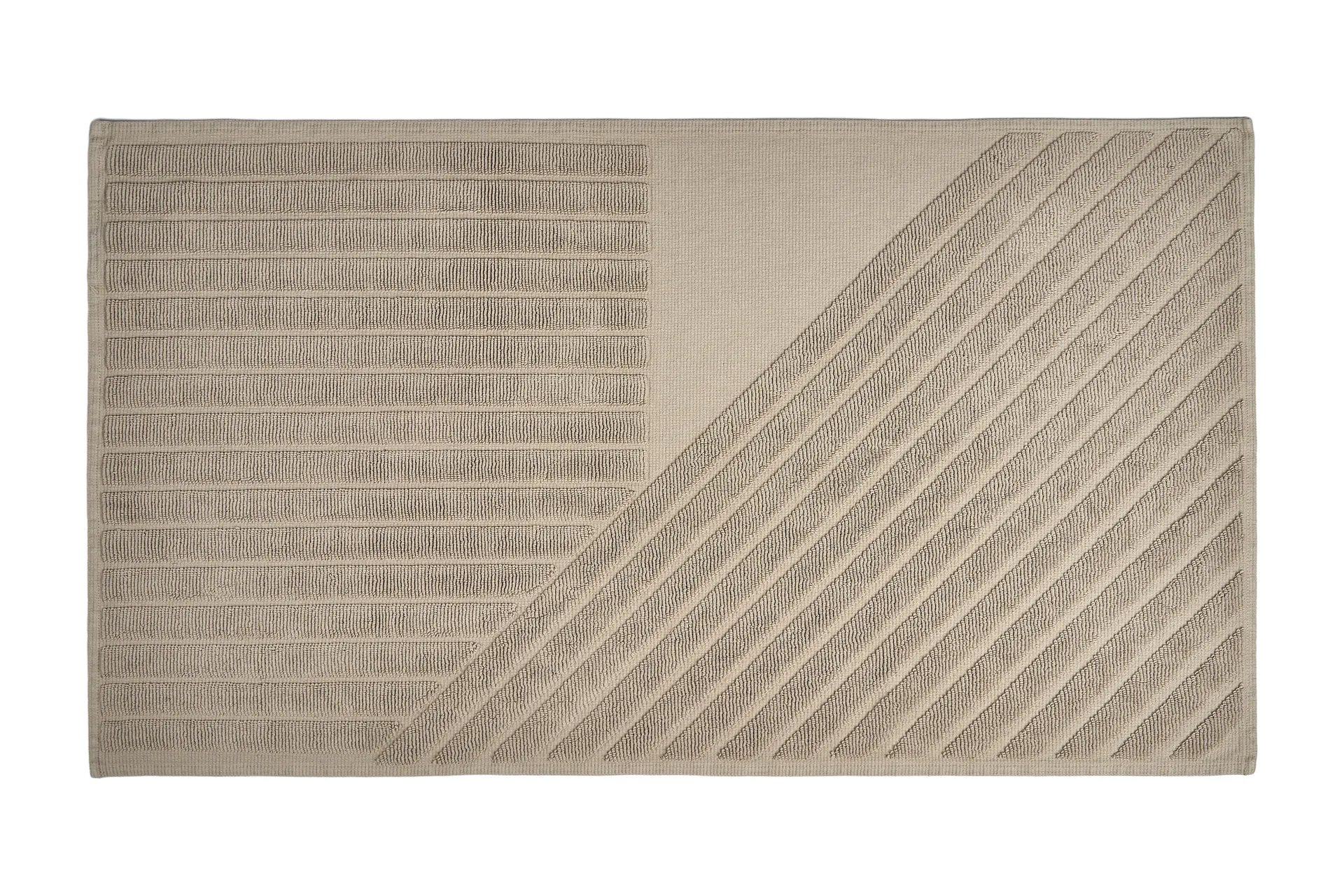 NJRD Tapis de salle de bain Stripes cm Beige