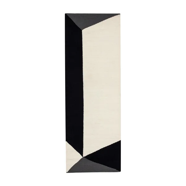 Triangles blocks kelimmatta naturvit, 80x240 cm