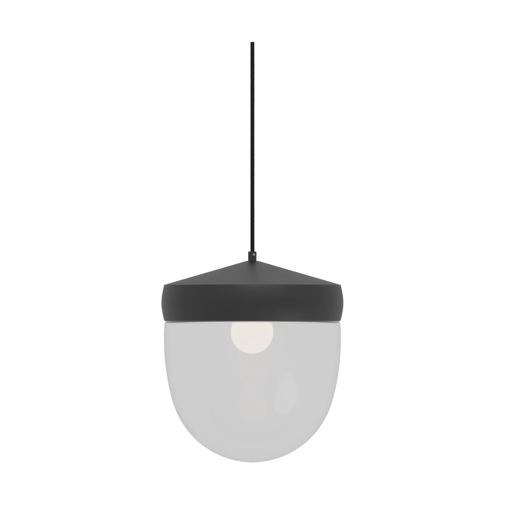 Noon Suspension Pan verre transparent Noir-noir