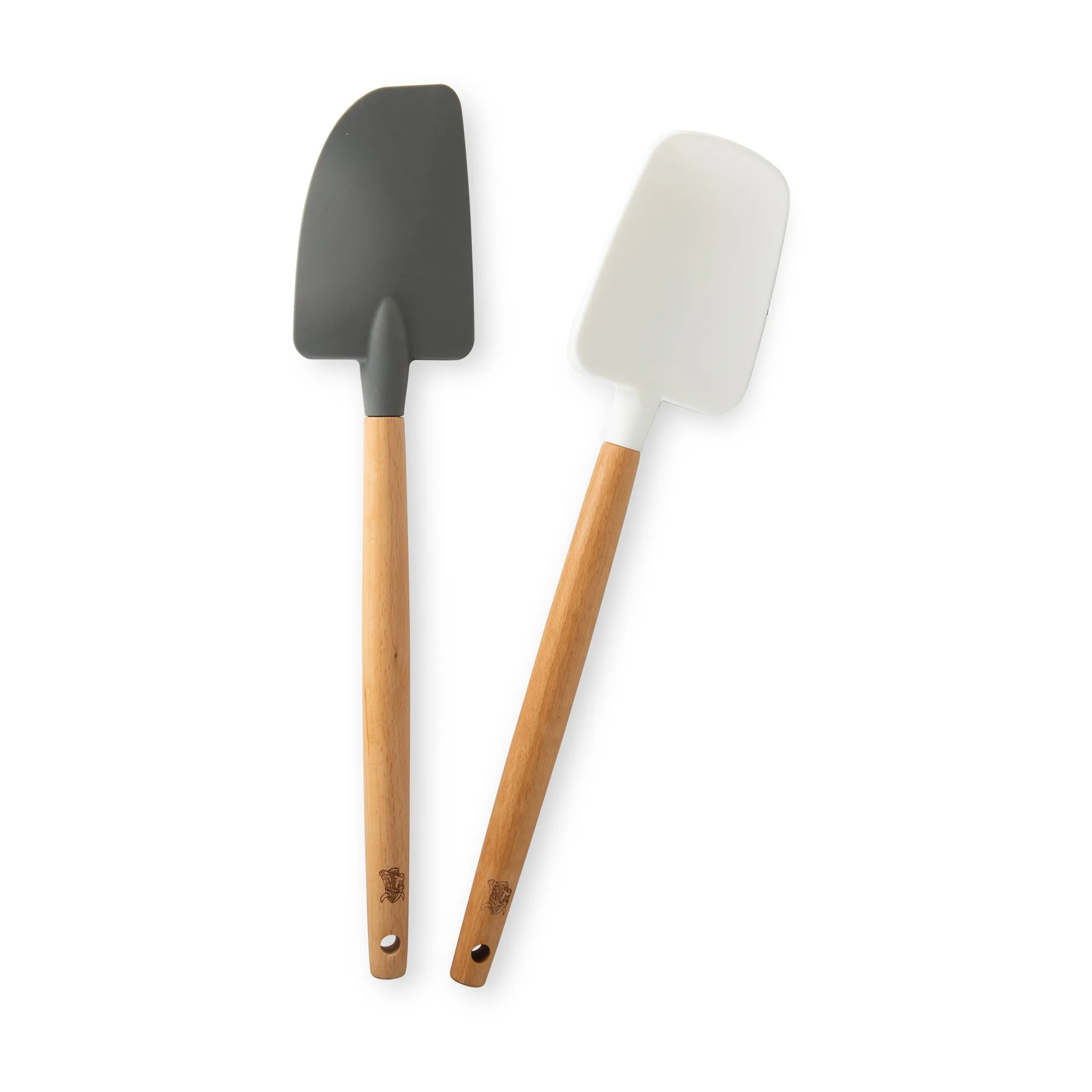 Nordic Ware Nordic Ware dejskraber bøgetræ 2-pak Sort/Hvid