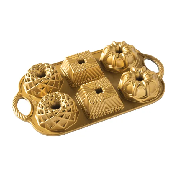 Nordic Ware geo bundtlette bakform, 0,8 L