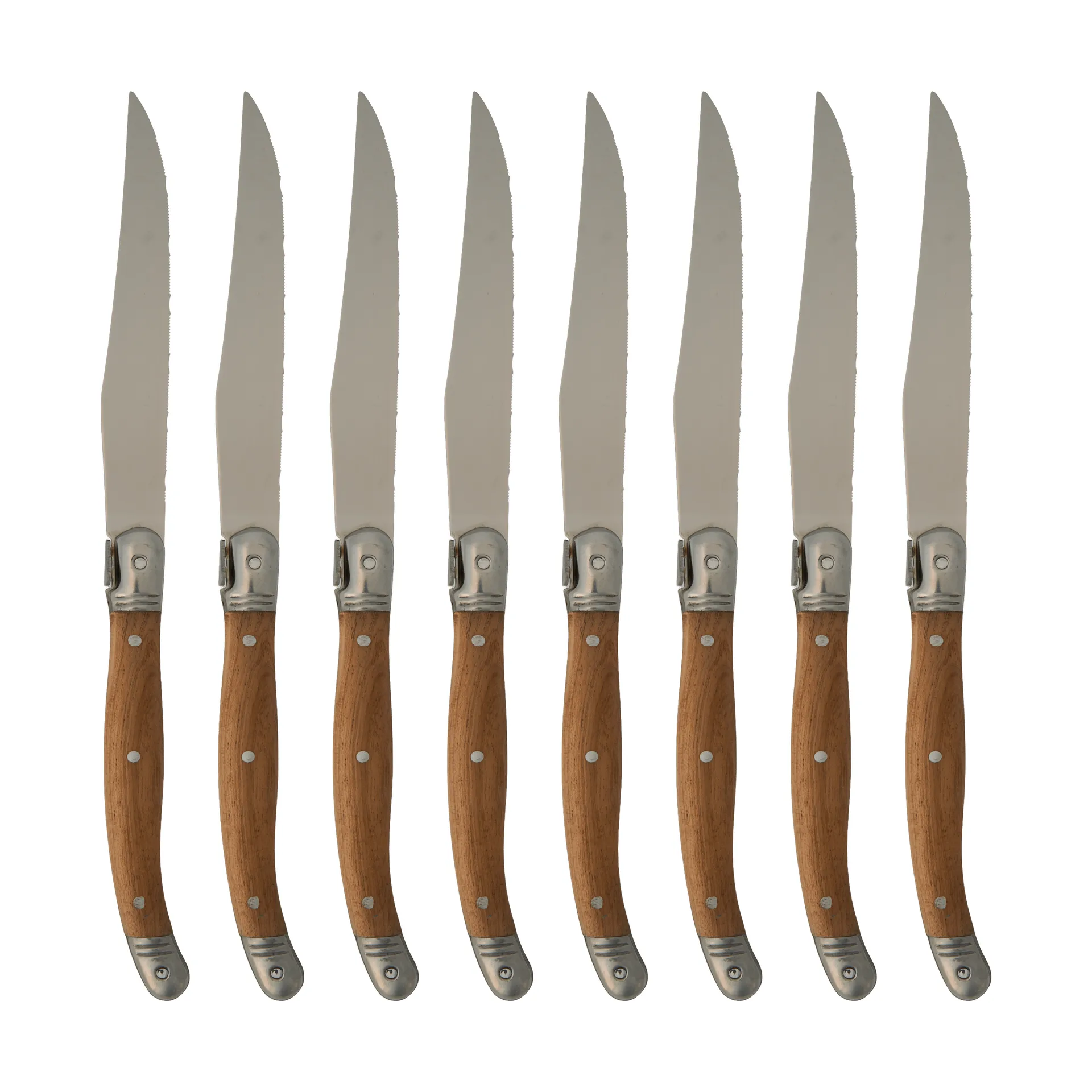 Nordwik Nordwik grillkniv 8-pak Rustfrit stål-træ