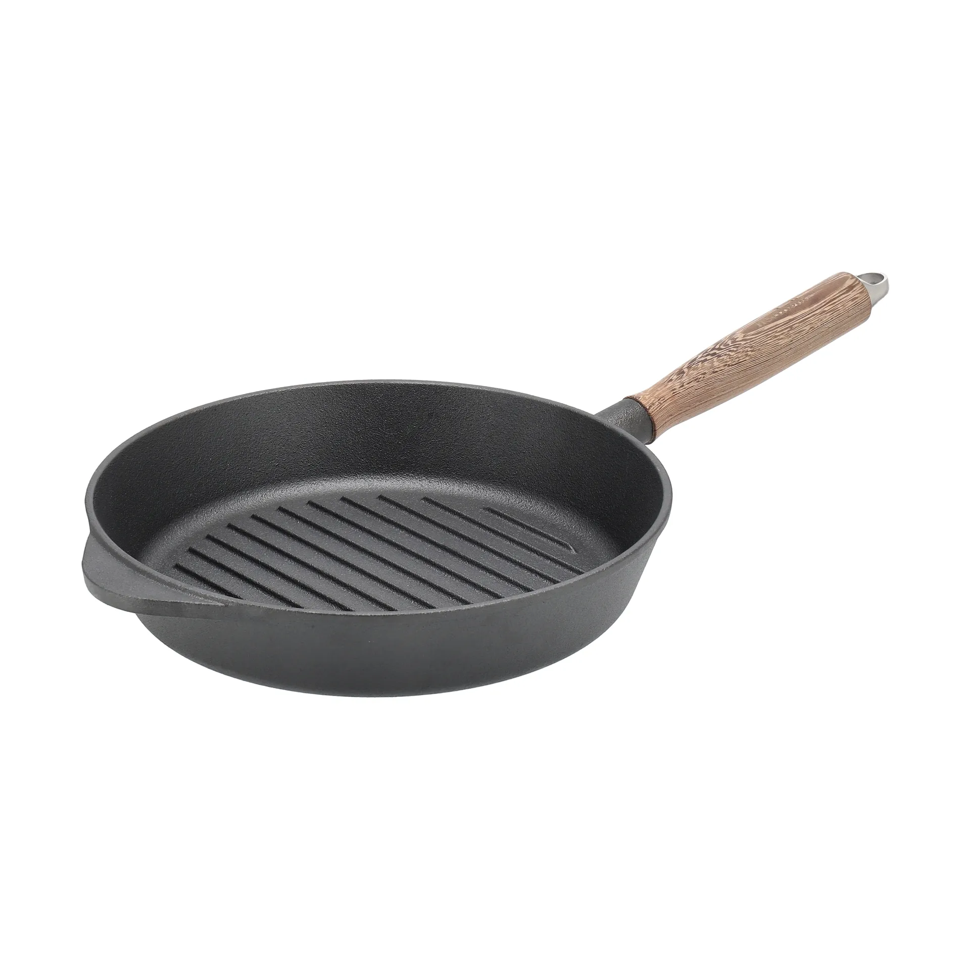 Nordwik Nordwik grillpande støbejern med træhåndtag 28 cm
