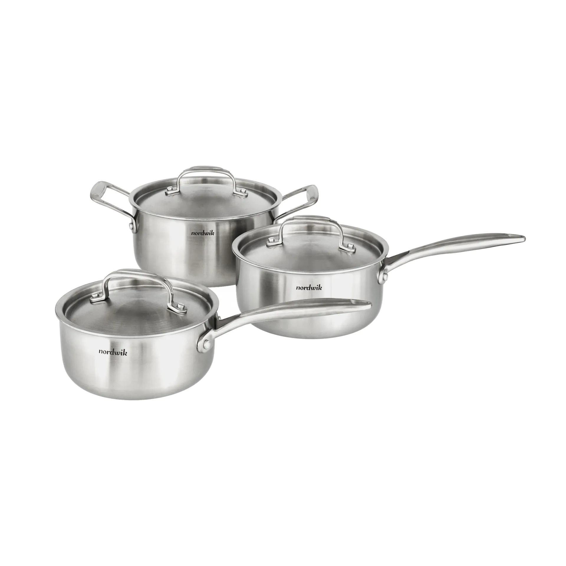 Nordwik Nordwik grytesett 3-ply 3 deler 1,5 l, 2 l, 3 l