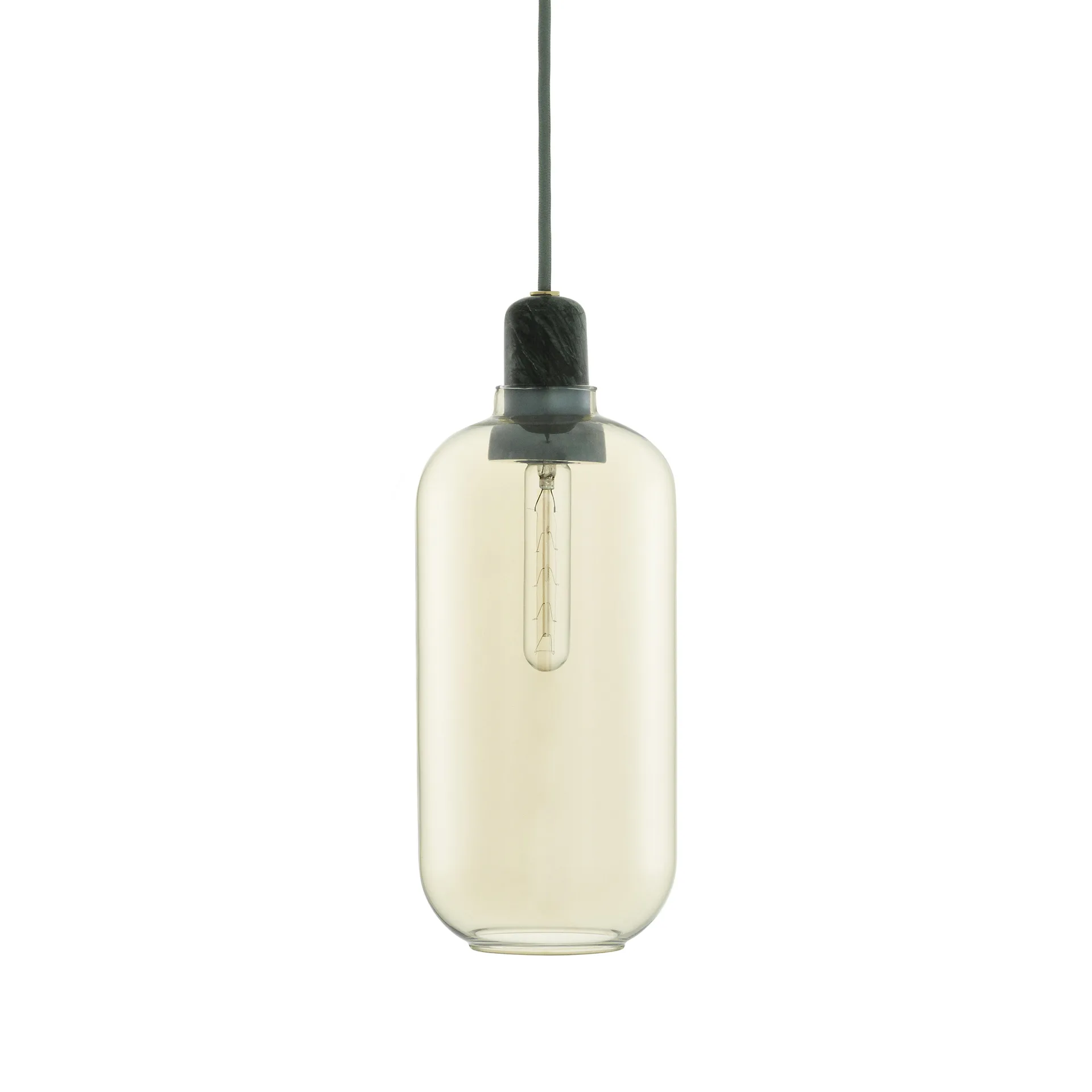 Amp Pendel Large Guld/Grøn - Normann Copenhagen - Stue - Glas