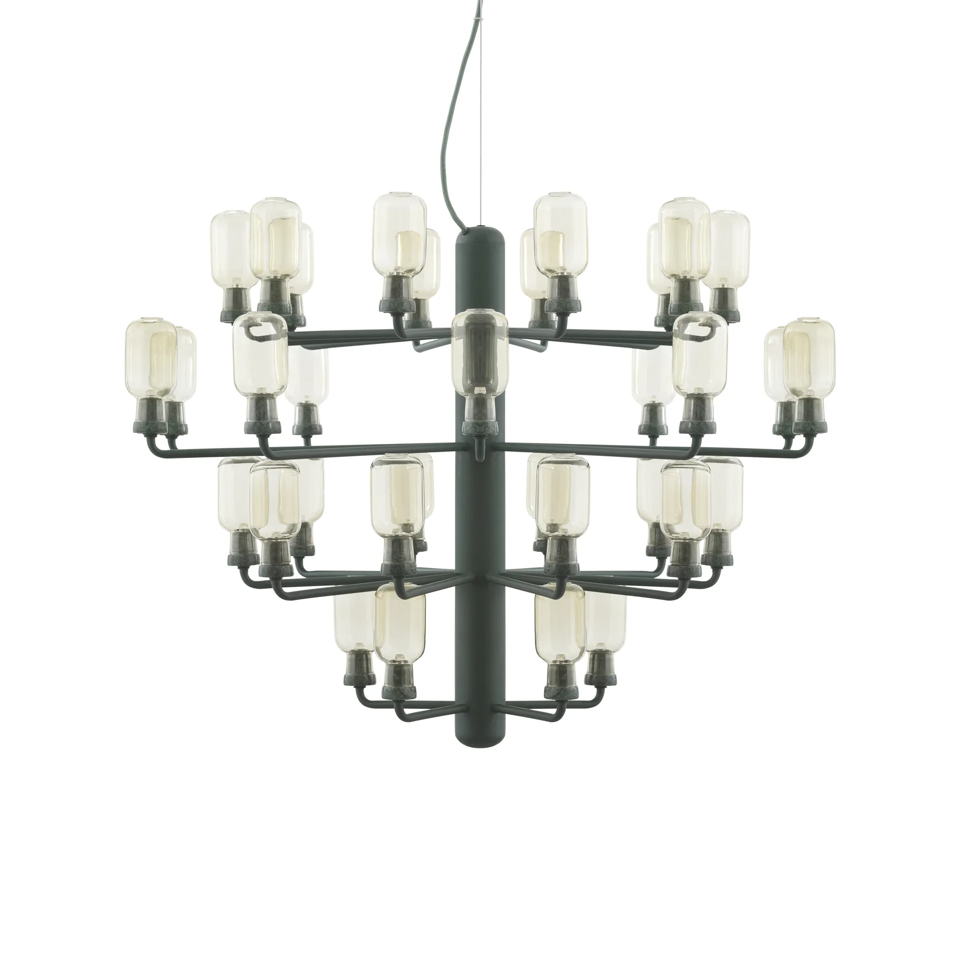 Normann Copenhagen Amp lysekrone green/gold, L