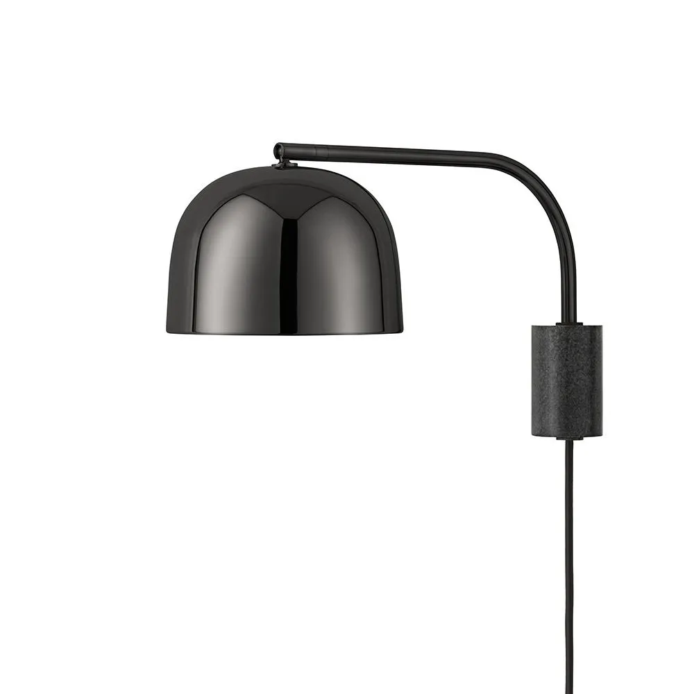 Normann Copenhagen Applique Grant black, petit - acier, granit