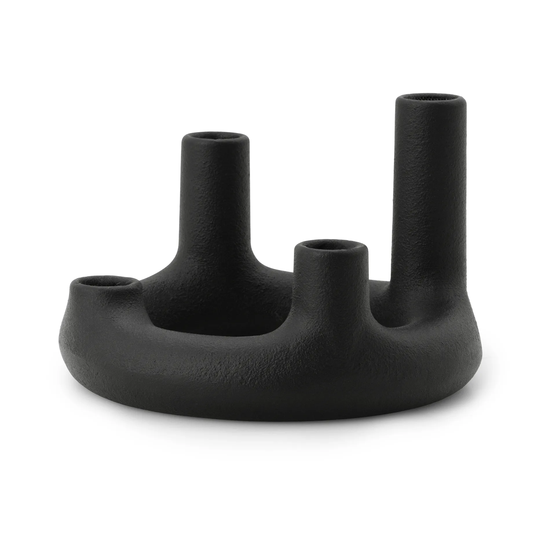 Normann Copenhagen Bougeoir Trin Noir, Ø17,7x11,8 cm
