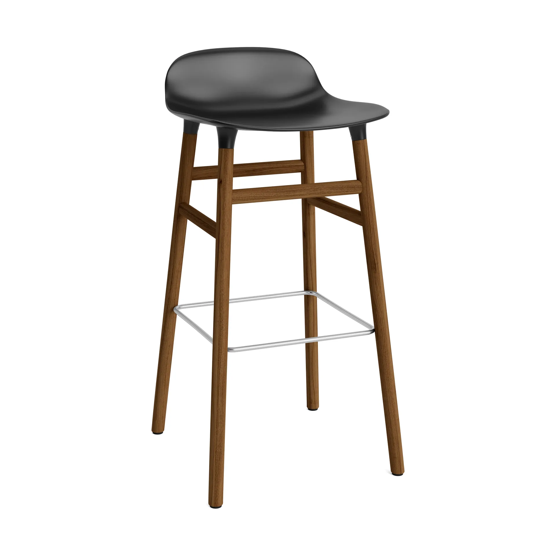Normann Copenhagen Chaise de bar Form pieds en noyer noir