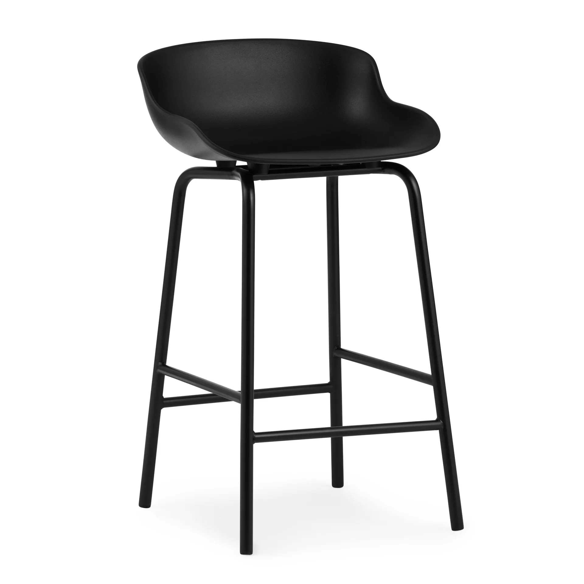 Normann Copenhagen Chaise de bar Hyg pieds en métal Noir