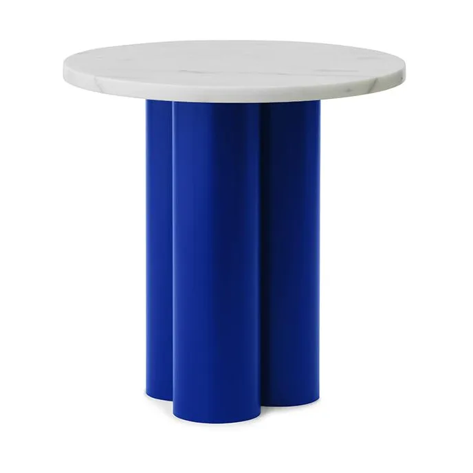 Normann Copenhagen Dit sidebord Ø40 cm White Carrara-light blue