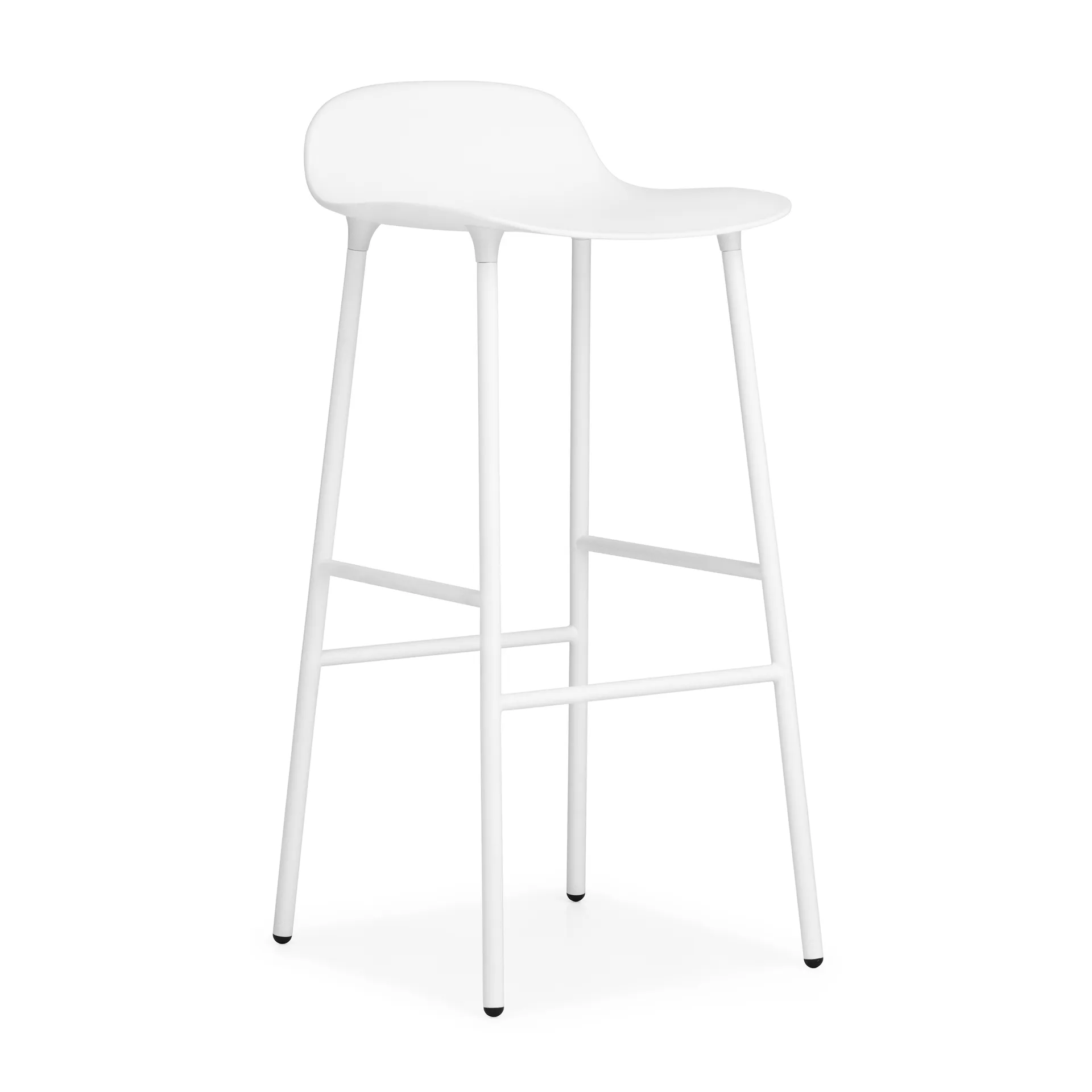 Normann Copenhagen Form barstol metalben 75 cm hvid