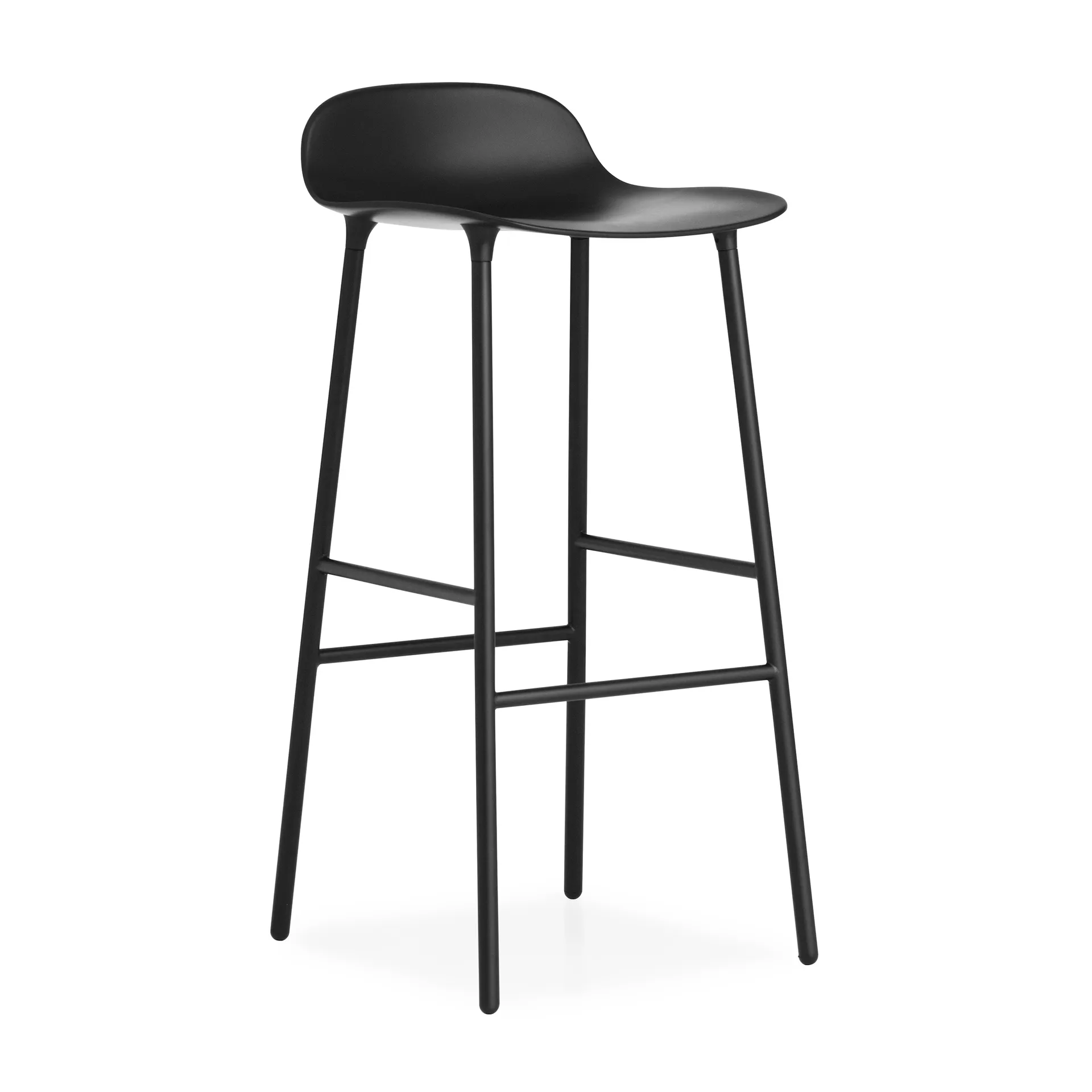 Normann Copenhagen Form barstol metalben 75 cm sort