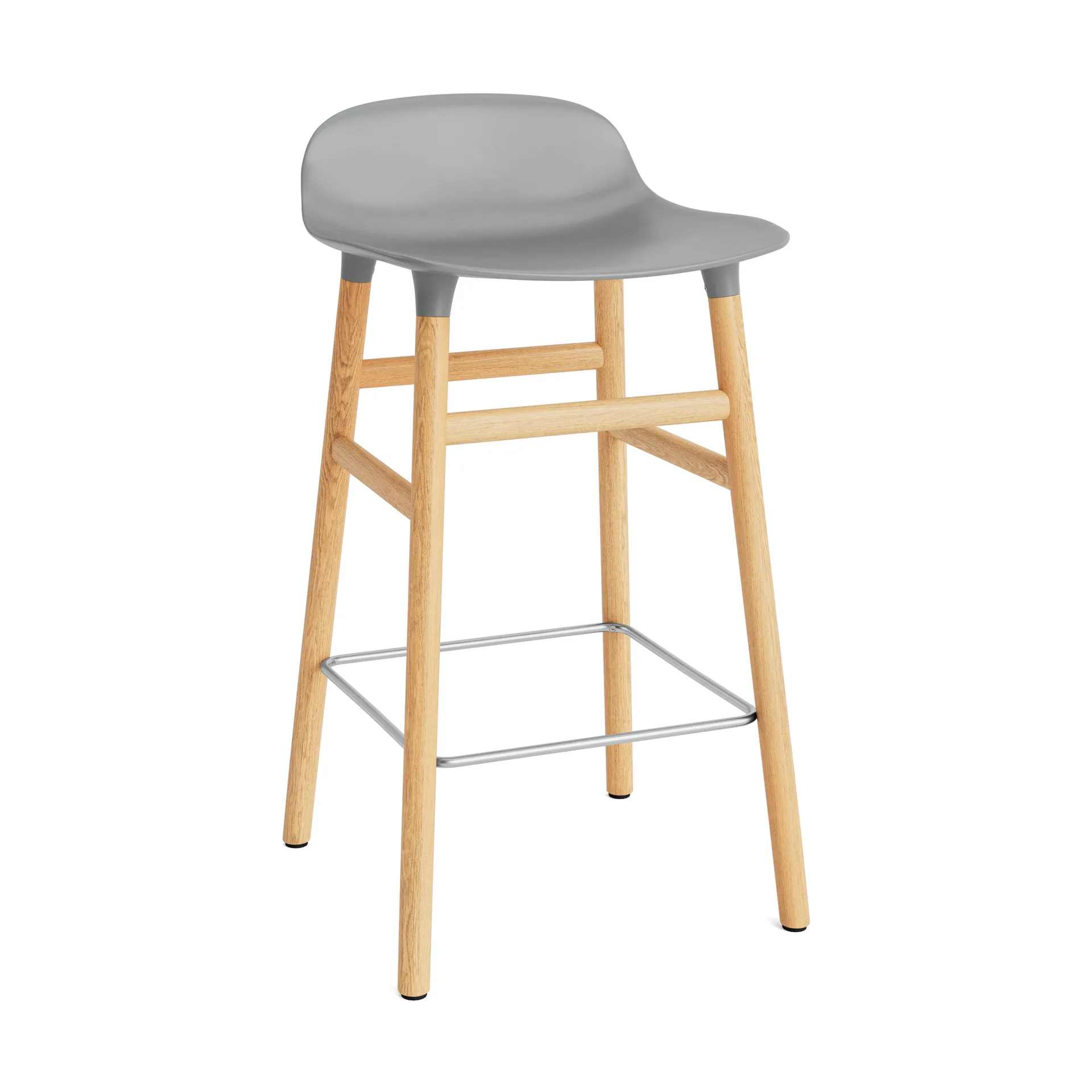 Normann Copenhagen Form Chair barstol egeben grå