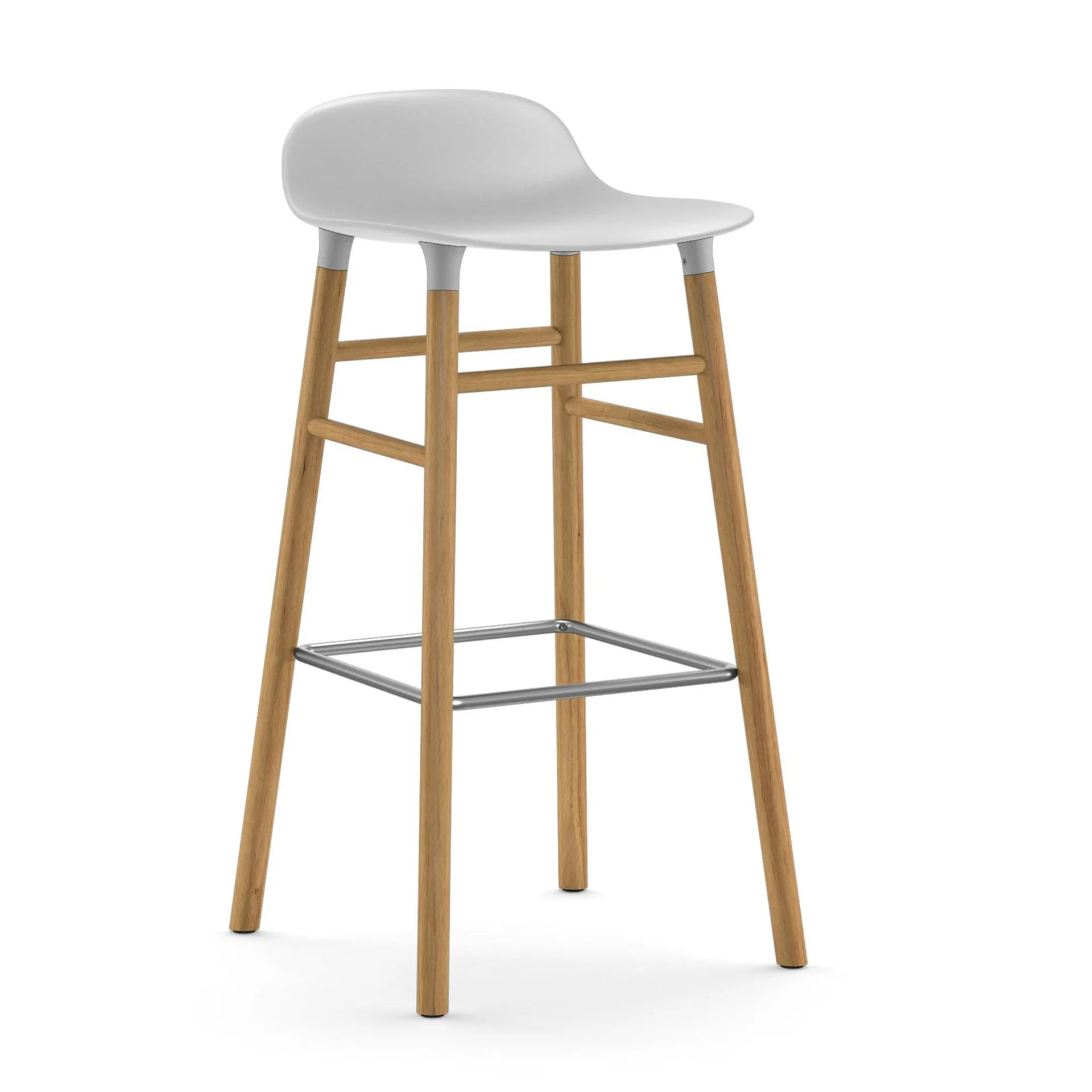 Normann Copenhagen Form Chair barstol egeben hvid
