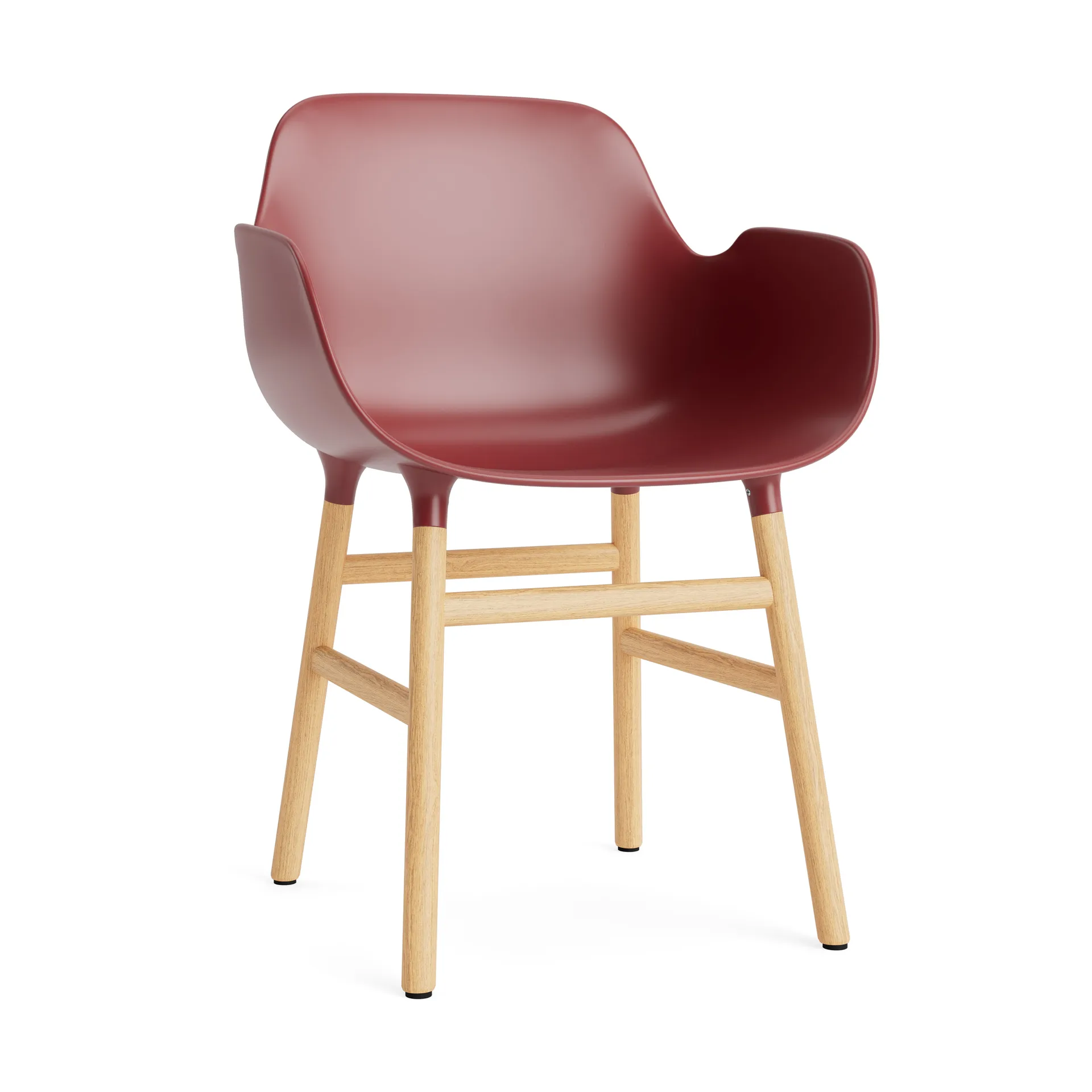 Normann Copenhagen Form karmstol red, ben i eg